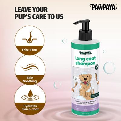 Pawpaya Long Coat Shampoo New 250 ml - Pet Grooming