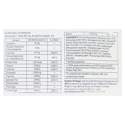 FERRONOMIC PLUS Tablet 15's - Anaemia-VMA