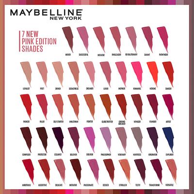 Maybelline New York Super Stay Matte Ink Liquid Lipstick x Pinks Edition, 180 Revolutionary 5 ml - Lipsticks