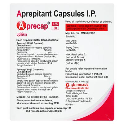 Aprecap 125/80 Capsule 3'S - Cancer Oncology-Sup
