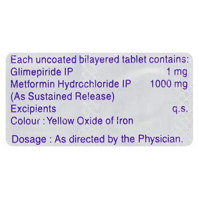 Isryl M1 Forte Tablet 15'S - Diabetes-Ant