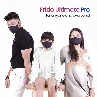 Frido Ultimate Pro Reusable Copper Face Mask (Pack of 2) (S) - Face Mask