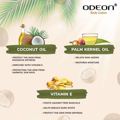 Odeon Deep Moisturizing Coconut Body Lotion 400 ml - Lotions & Creams