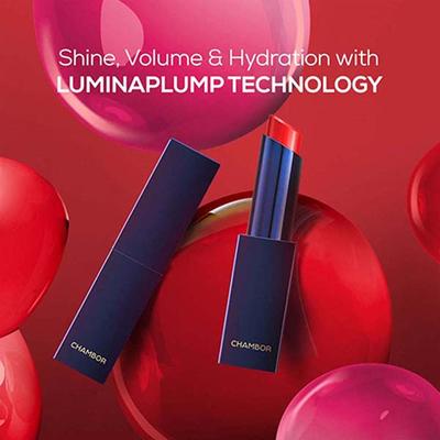 Chambor Tres Shine Plump++ Lipstick - Helsinki Whirl 3 gm - Lipsticks