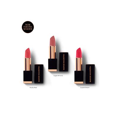 Manish Malhotra Beauty By MyGlamm Soft Matte Lipstick-Scarlet Dream 1 gm - Lipsticks