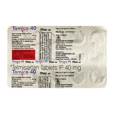Tamica 40Mg Tablet 15's - Hypertension-Ang
