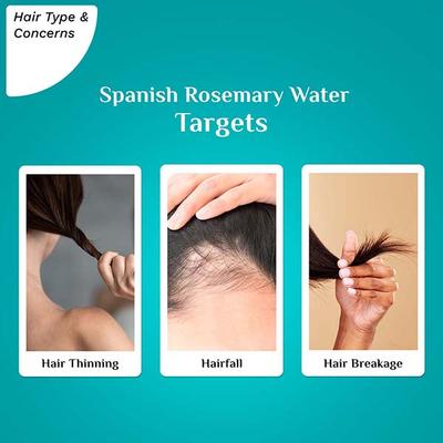 Pilgrim Spanish Rosemary Water With Biotin for Thicker Stronger Hair 100 ml - Hair Serums