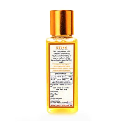Rejuvenating UBTAN Cold Pressed Oil - Sweet Almond Oil 50 ml - Essential Oils