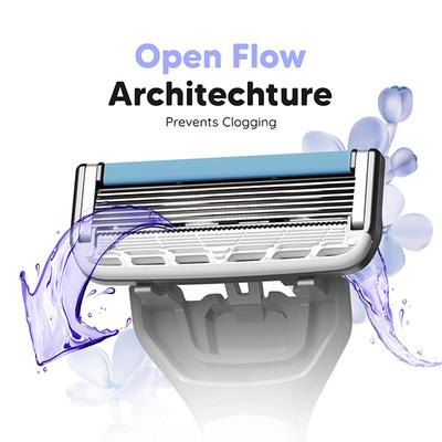 LetsShave Evior 6 Portable Razor (Pack of 1) + Transparent Shave Gel 15ml 1s 1's - Shaving & Hair Removal