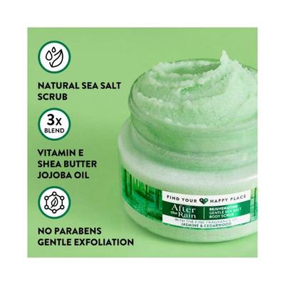 Find Your Happy Place After The Rain Body Scrub Jasmine & Cedarwood 250 gm - Scrubs & Exfoliants