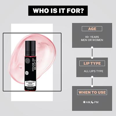House Of Beauty Lip Color Corrector Serum For Pigmented & Discolored Smoker Lips 10ml - Lip Balms