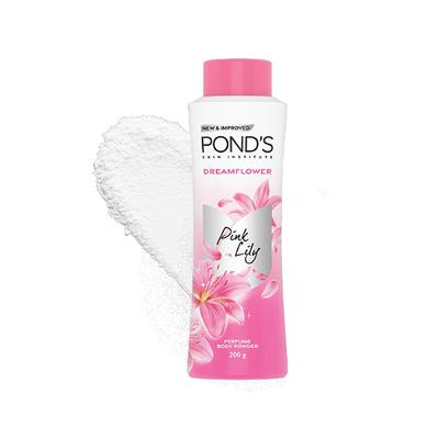 POND's Dreamflower Perfume Powder with Vitamin B3, Mesmerizing Fragrance of Pink Lily, 200gm - Talcum Powders