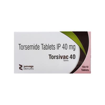 TORSIVAC 40 Tablet 10's - Hypertension-Diu