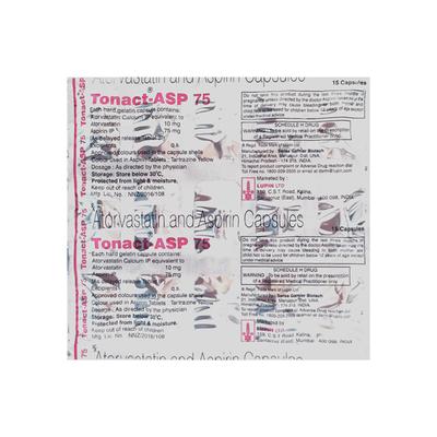 Tonact Asp 75mg Capsule 15'S - High Cholesterol-Dys