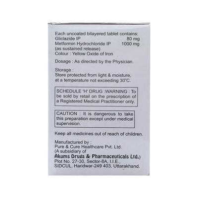 Sucrazide MF Forte Tablet 10'S - Diabetes-Ant