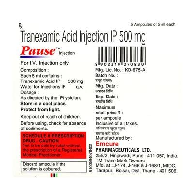 Pause Injection 5ml - Bleeding Disorders-Hae