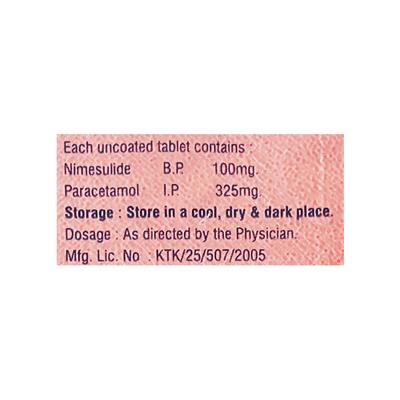 Nimdis P Tablet 10'S - Pain relief-Nsa