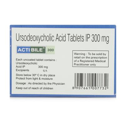 Actibile 300mg Tablet 10'S - Cholelithiasis/Gall Stones
