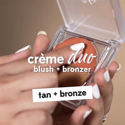 Ruby'S Organics 2 In 1 Creme Bronzer & Blush Duo - Bronze + Tan 9gm - Face Palettes