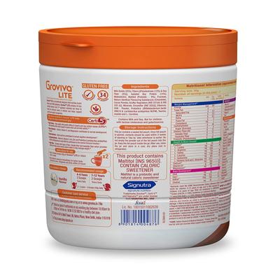 Groviva Lite Age 2+ Child Nutrition Supplement Powder Jar - Chocolate Flavour 200 g - Baby And Infant Supplements