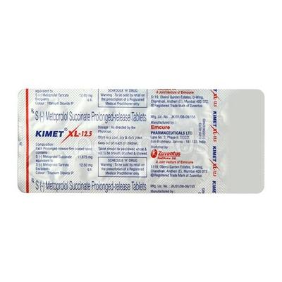 Kimet XL 12.5mg Tablet 10'S - Hypertension-Bet