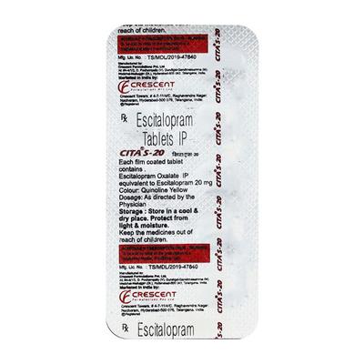 CITA S 20 Tablet 10's - Depression-Ant