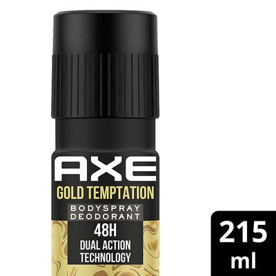 Axe Gold Temptation Long Lasting Deodorant Bodyspray For Men 215 ml - Men Deodorants/Roll-Ons
