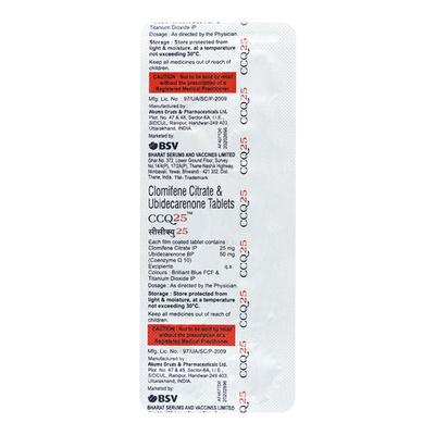 CCQ 25mg Tablet 10'S - Hormonal Therapy-Tro