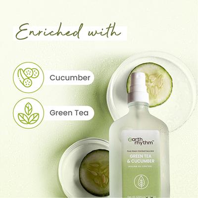 Earth Rhythm Green Tea & Cucumber Face Mist 15 gm - Face Mists