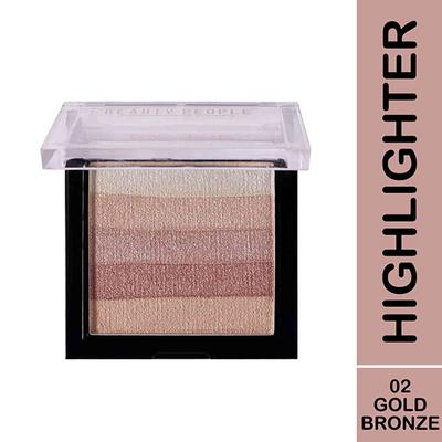 Beauty People Brick Highlighter & Blush Shade 02 7 gm - Highlighters & Illuminators