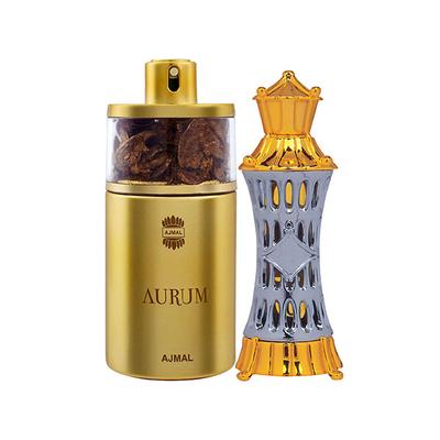 Ajmal Aurum EDP Fruity Floral Perfume And Mizyaan Concentrated Perfume Oil Oriental Musky 89 ml - Perfumes (Edt/Edp)