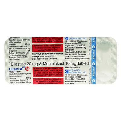 BILAHIST M Tablet 10's - Allergies-Ant