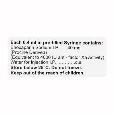 LOMOCARE 40 Injection 0.4ml - Blood Clot-Ant
