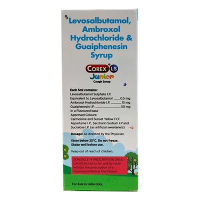 COREX LS Junior Mixed Fruit Flavour Cough Syrup 60ml - Cough And Cold-Cou