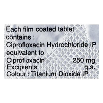 Cifran 250mg Tablet 10'S - Bacterial Infections-Qui