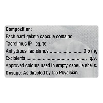 Imunotac 0.5mg Capsule 10'S - Auto Immune Disease-Imm