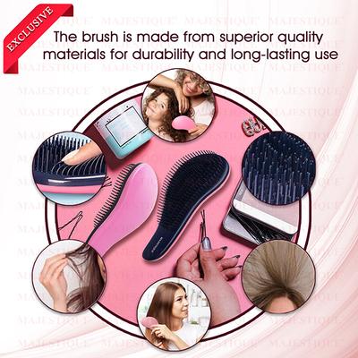 Majestique Curve Detangling Hair Brush for for All Hair Types Adults, and Kids - Multicolor 1's - Hair Brushes