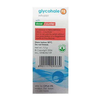 GLYCOHALE FB with dose counter Inhaler 120md - Asthma/COPD-Ast