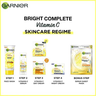 Garnier Skin Natural Bright Complete Night Cream - Yogurt 18 gm - Night Cream