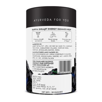 Kapiva Activ Foods Shilajit Energy Gummies - Ginger Honey 30's - Speciality Medicines