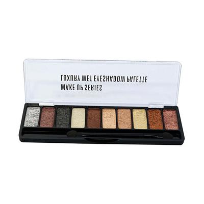 Matt Look 10 Colours Eyeshadow Makeup Series Luxury Wet Eyeshadow Palette - 01 8gm - Eye Shadow Palettes