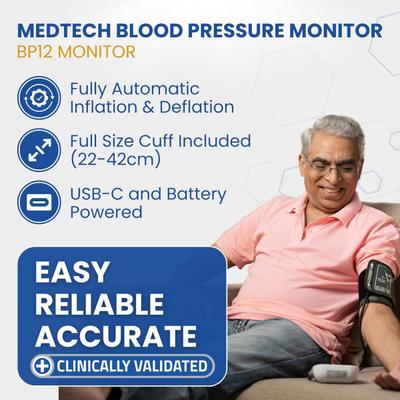 MedTech Fully Automatic Digital BP Monitor - BP12 - Blood Pressure Monitors