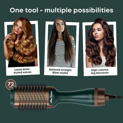 Alan Truman The Blow Brush with Storage & Travel case-Jade Green 740 gm - Multi-Stylers