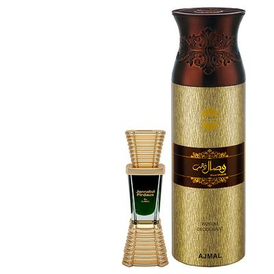 Ajmal Jannatul Firdaus Concentrated Perfume Oil Oriental And Shadow Homme Deodorant Citrus Woody Fragrance 210 ml - Perfumes (Edt/Edp)