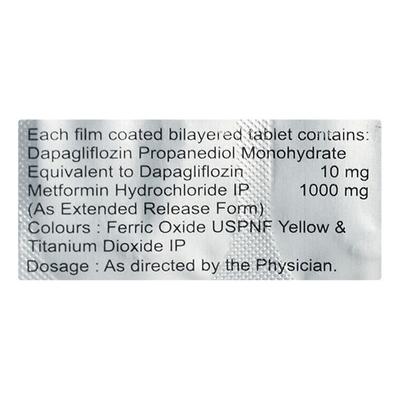 DAPAHENZ M 10/1000 Tablet 10's - Diabetes-Ant