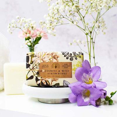 The English Soap Company - Royal Botanic Gardens, Kew - Jasmine Peach Soap 240 gm - Soaps