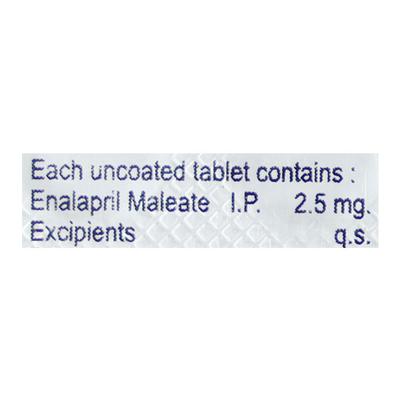 Enal 2.5mg Tablet 10'S - Hypertension-ACE