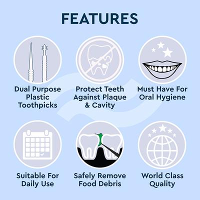 Gubb 2 In 1 Tooth Pick 50S 49 gm - Floss & Tongue Cleaners
