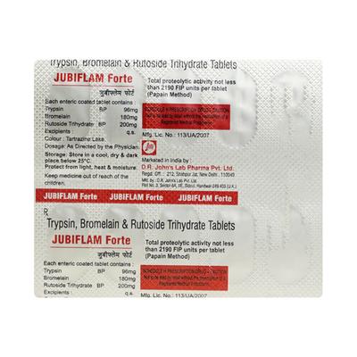 Jubiflam Forte Tablet 10'S - Pain relief-Ant