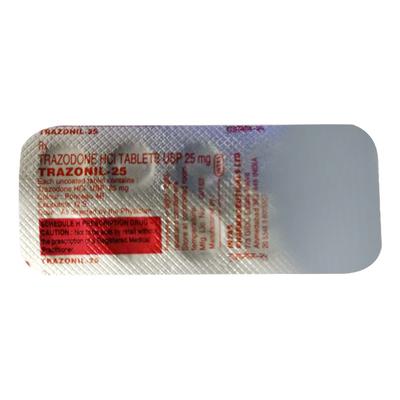 Trazonil 25mg Tablet 10'S - Depression-Ant